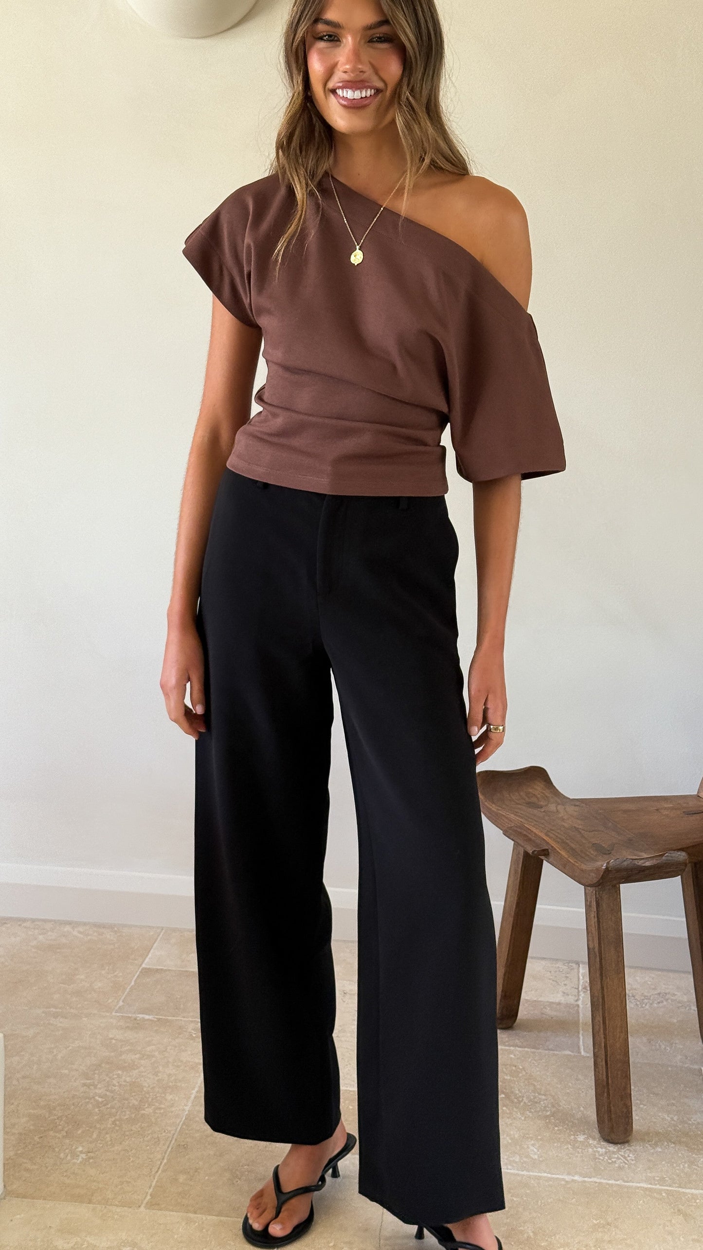 MVN Ady Wide Leg Pants - Black