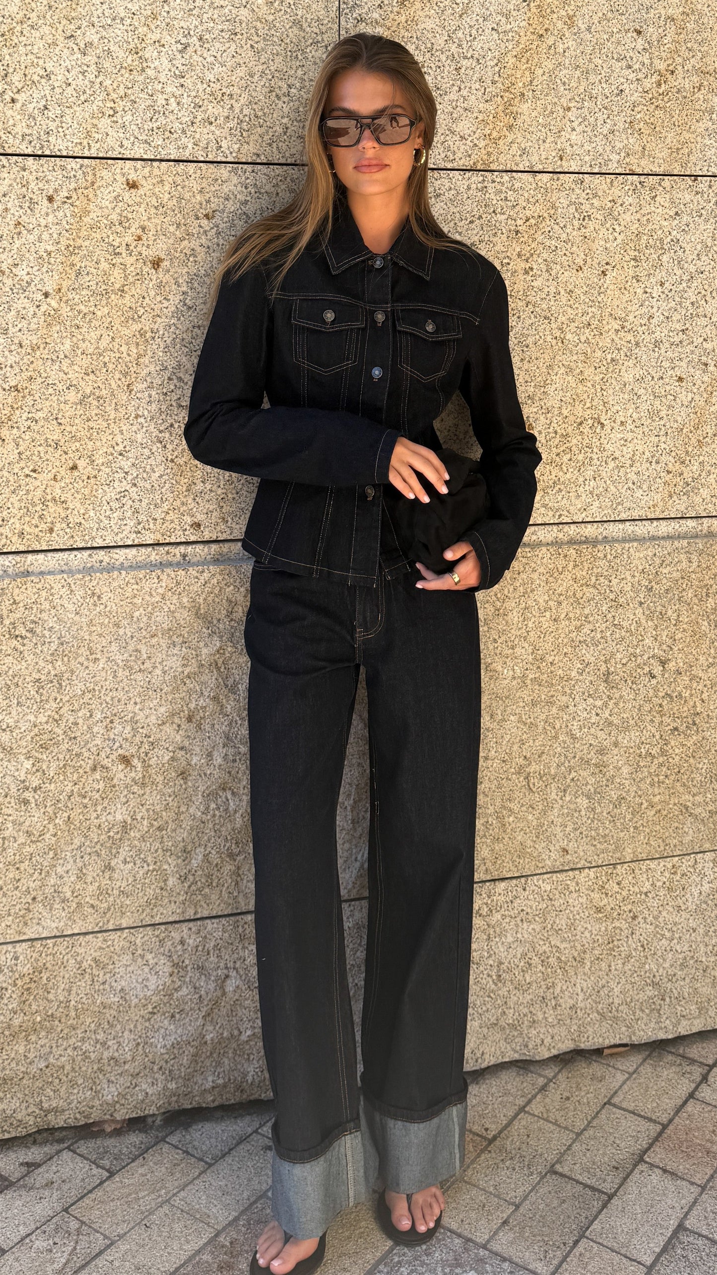 Top Model Cuffed Jean - Indigo