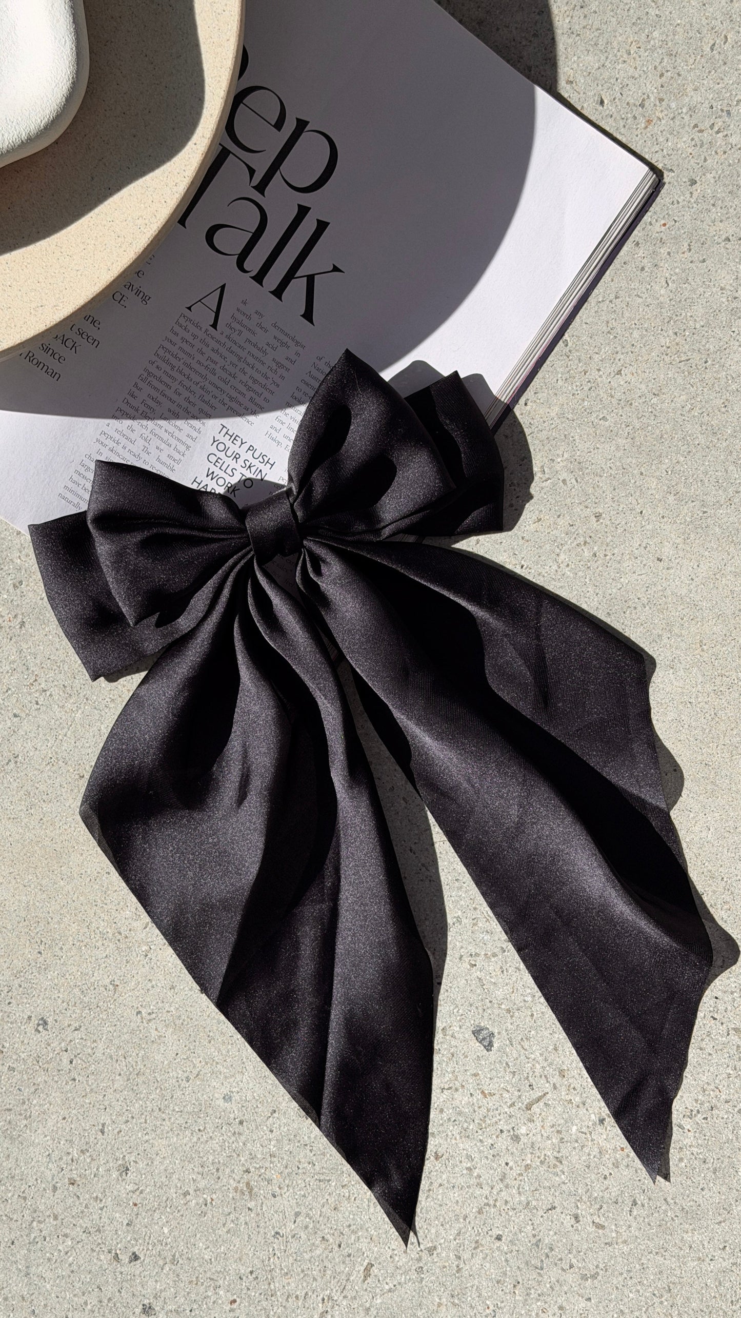 Cara Hair Bow - Black
