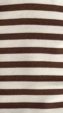 Callie Top - Brown/White Stripe
