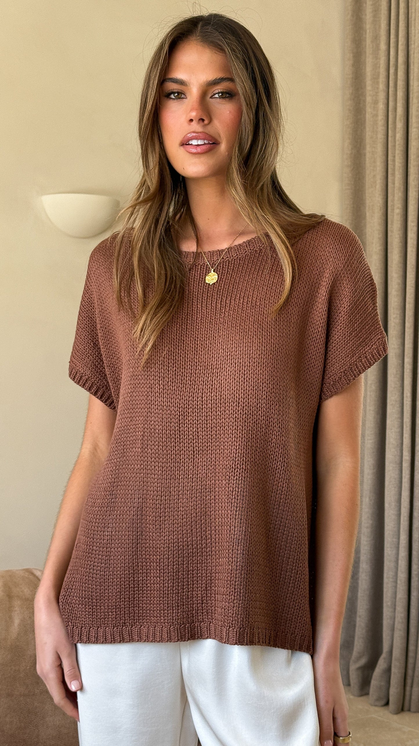 Sophia Top - Chocolate