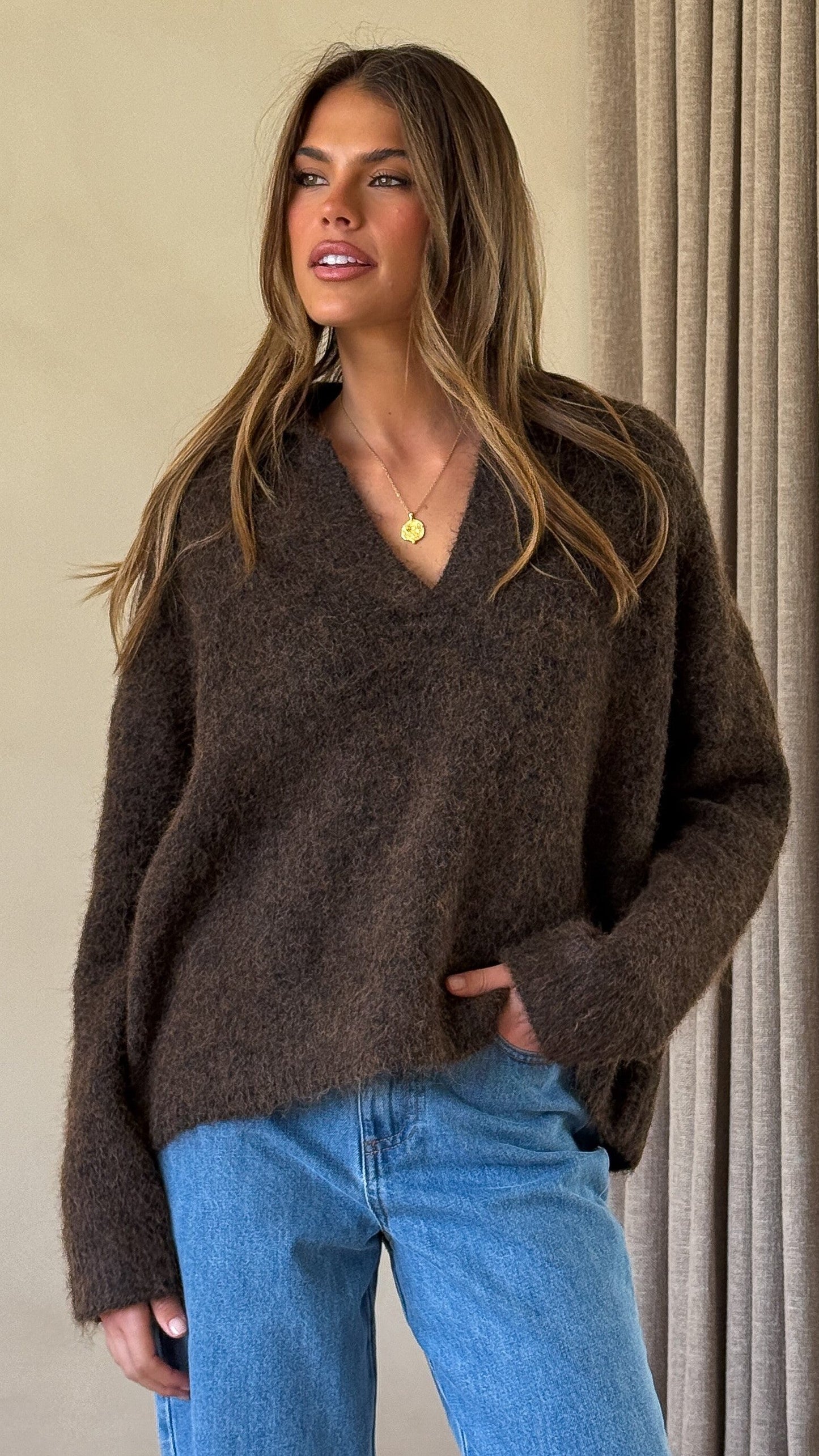 Kouvr Knit Sweater - Brown