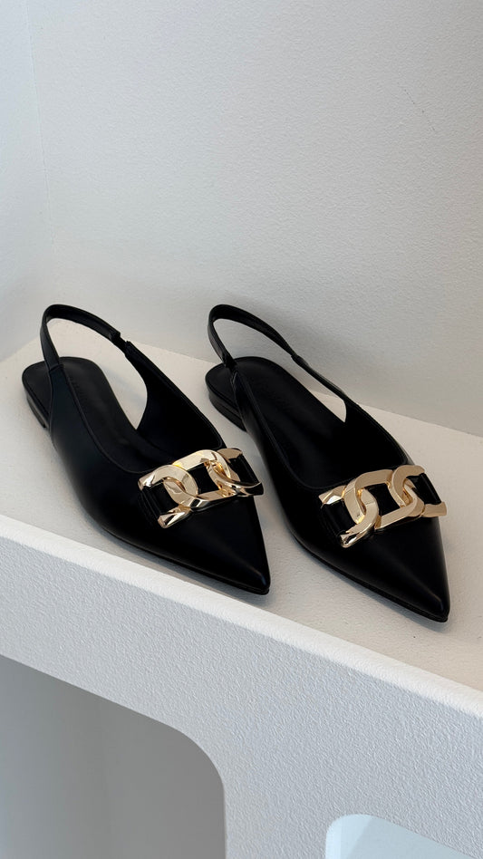 Jane Ballet Flats - Black