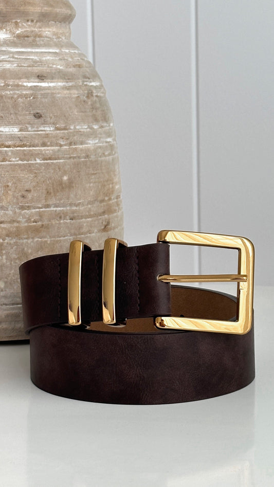 Jabilo Belt - Brown / Gold