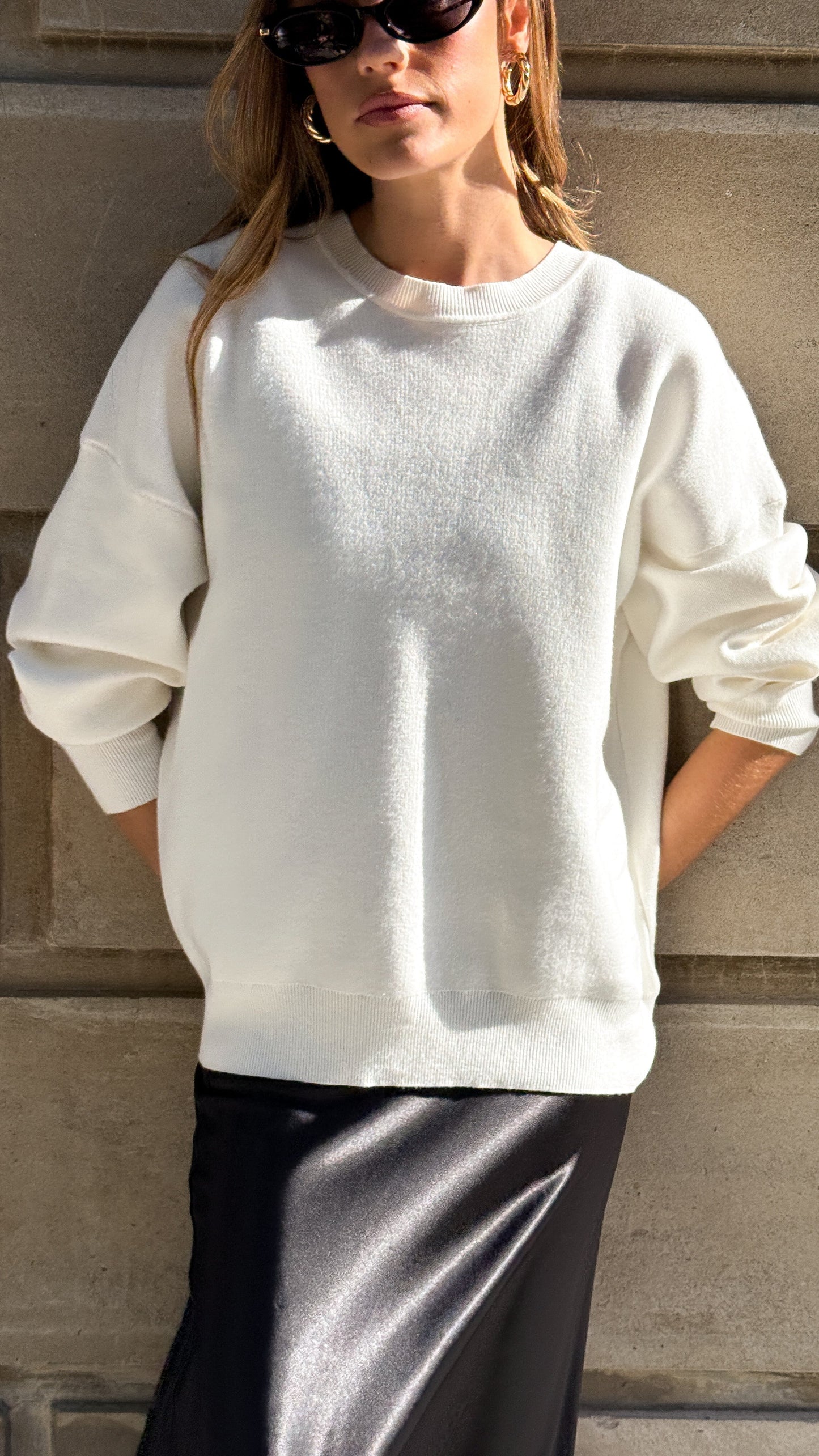 Celeste Sweater - White
