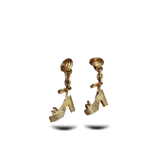 Vintage Heel Charm Earrings