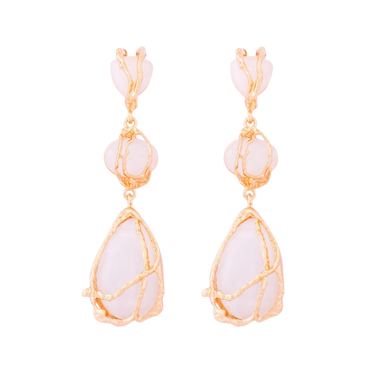 Pre Order:  Bohemian Tear Drop Resin Earrings
