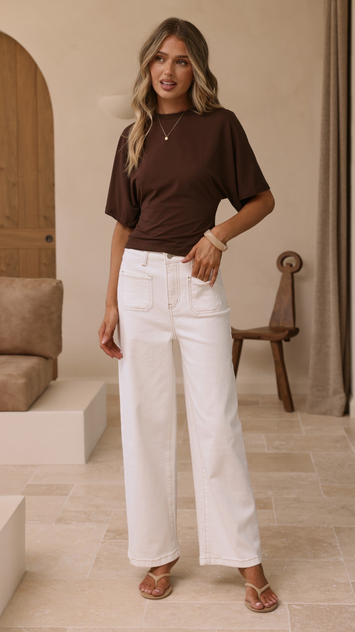 Macadrian Jeans - White Denim