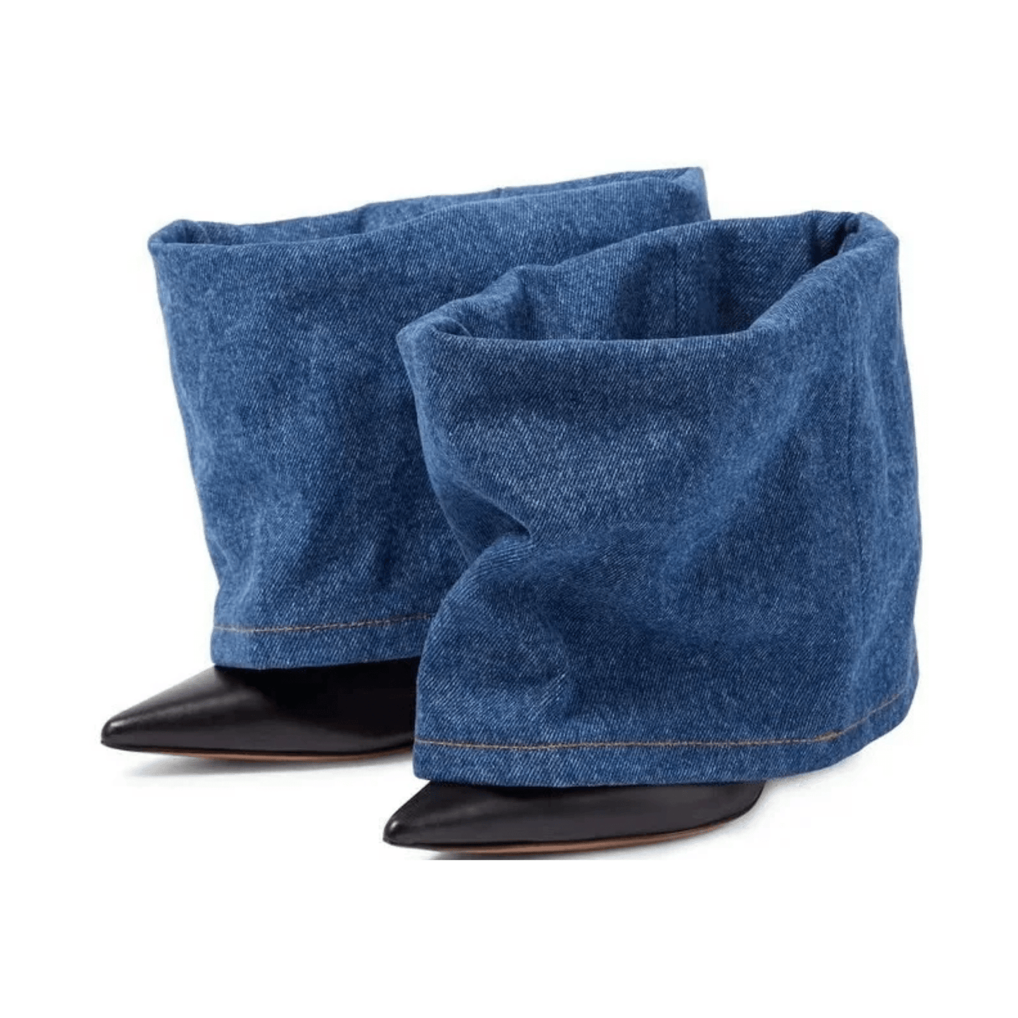High-Heels Denim Short Boots