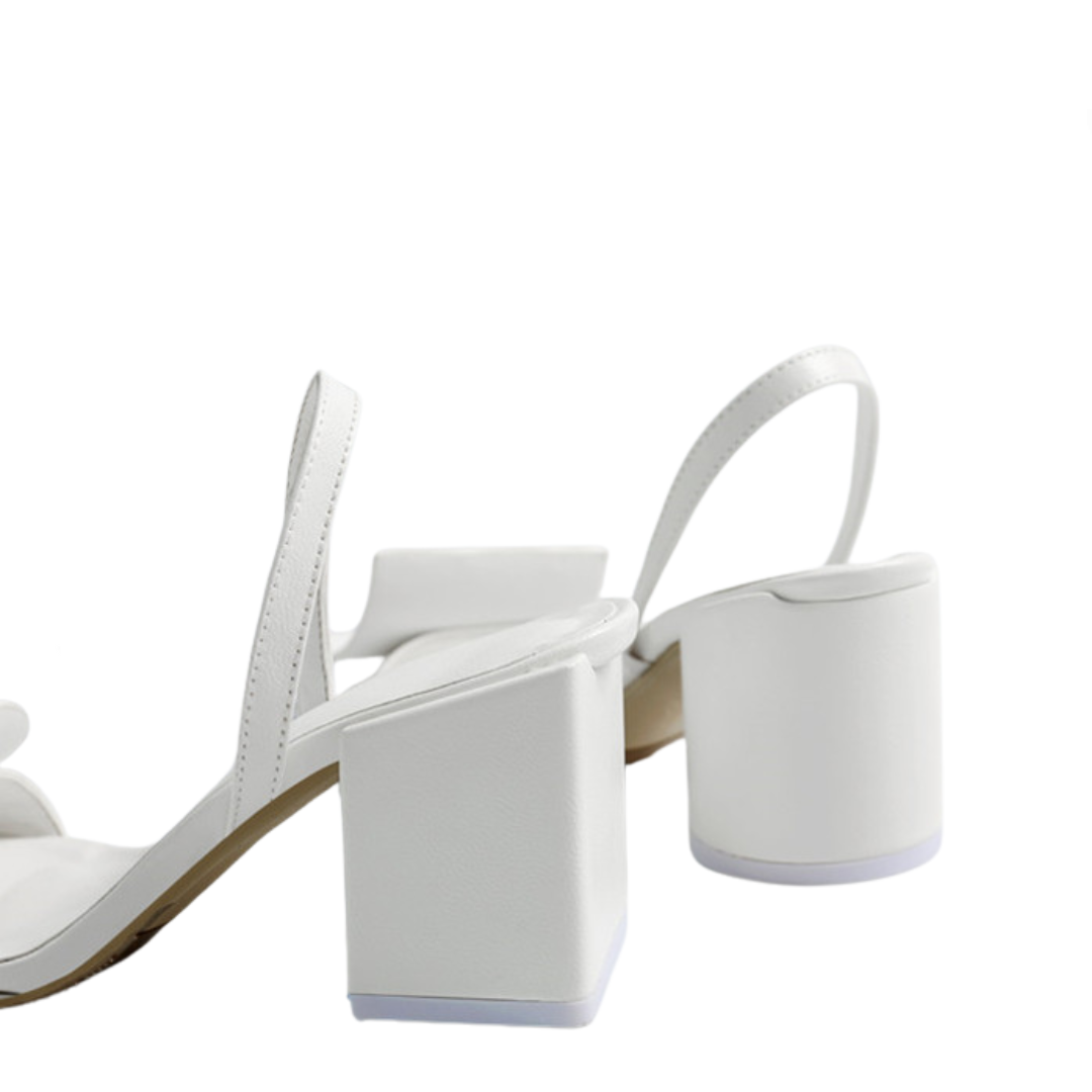Chunky Heel Back Strap Open Toe Sandals