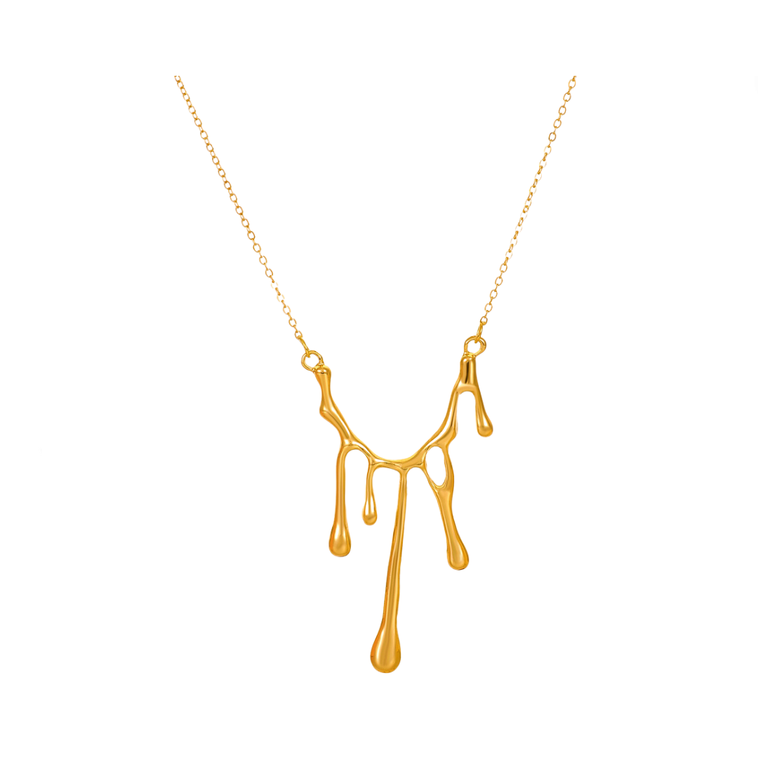Dripping Lava Pendant Necklace