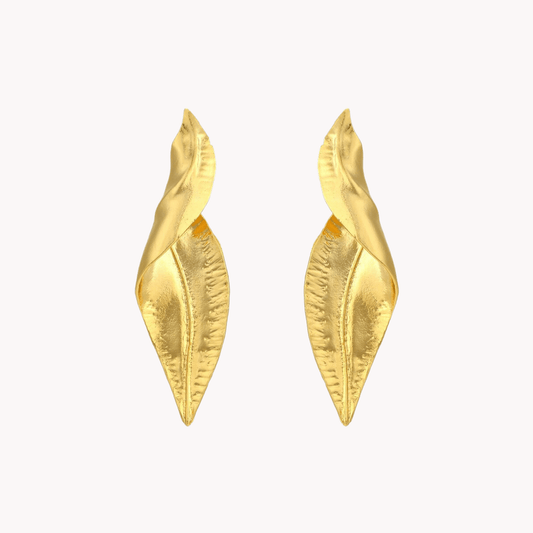 Twisted Leaf Earrings